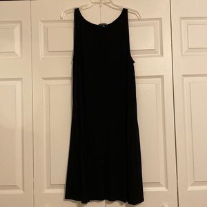 Eileen Fisher black sleeveless dress like new